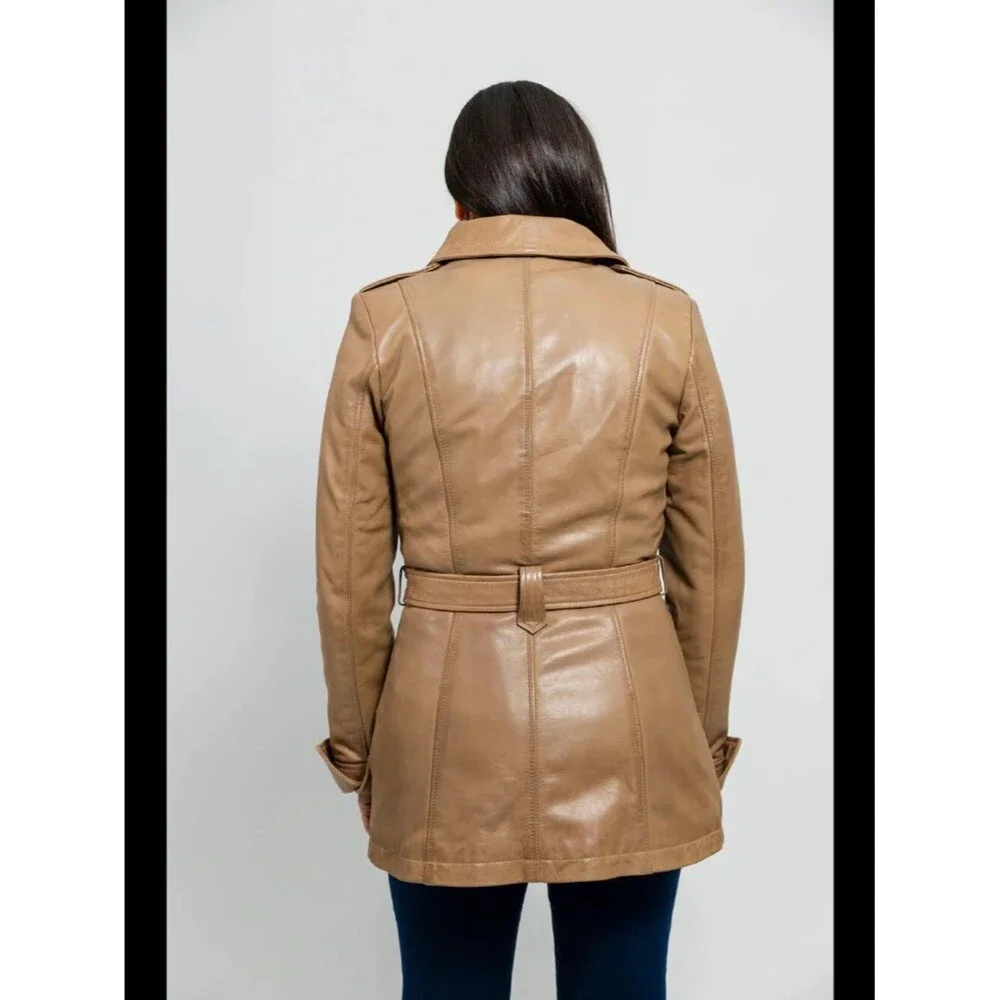 Bryant Breeze Leather Trench Coat